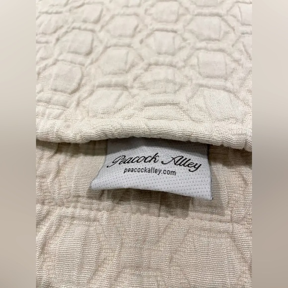 Luxury Linens Peacock Alley Queen Coverlet and Two Pillow Shams - Picture 2 of 5